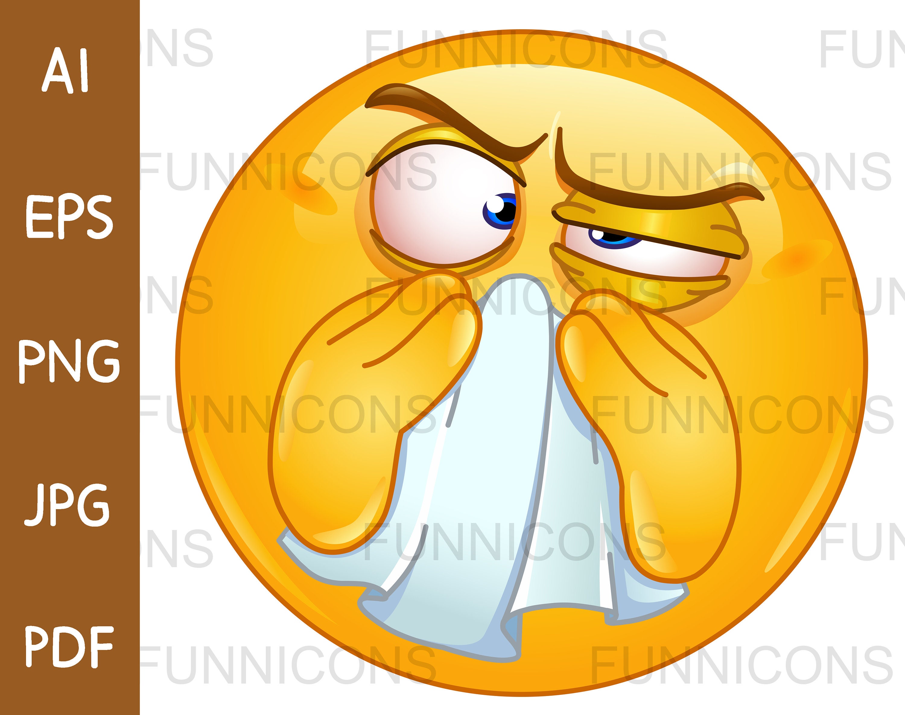 animated sick emoticon