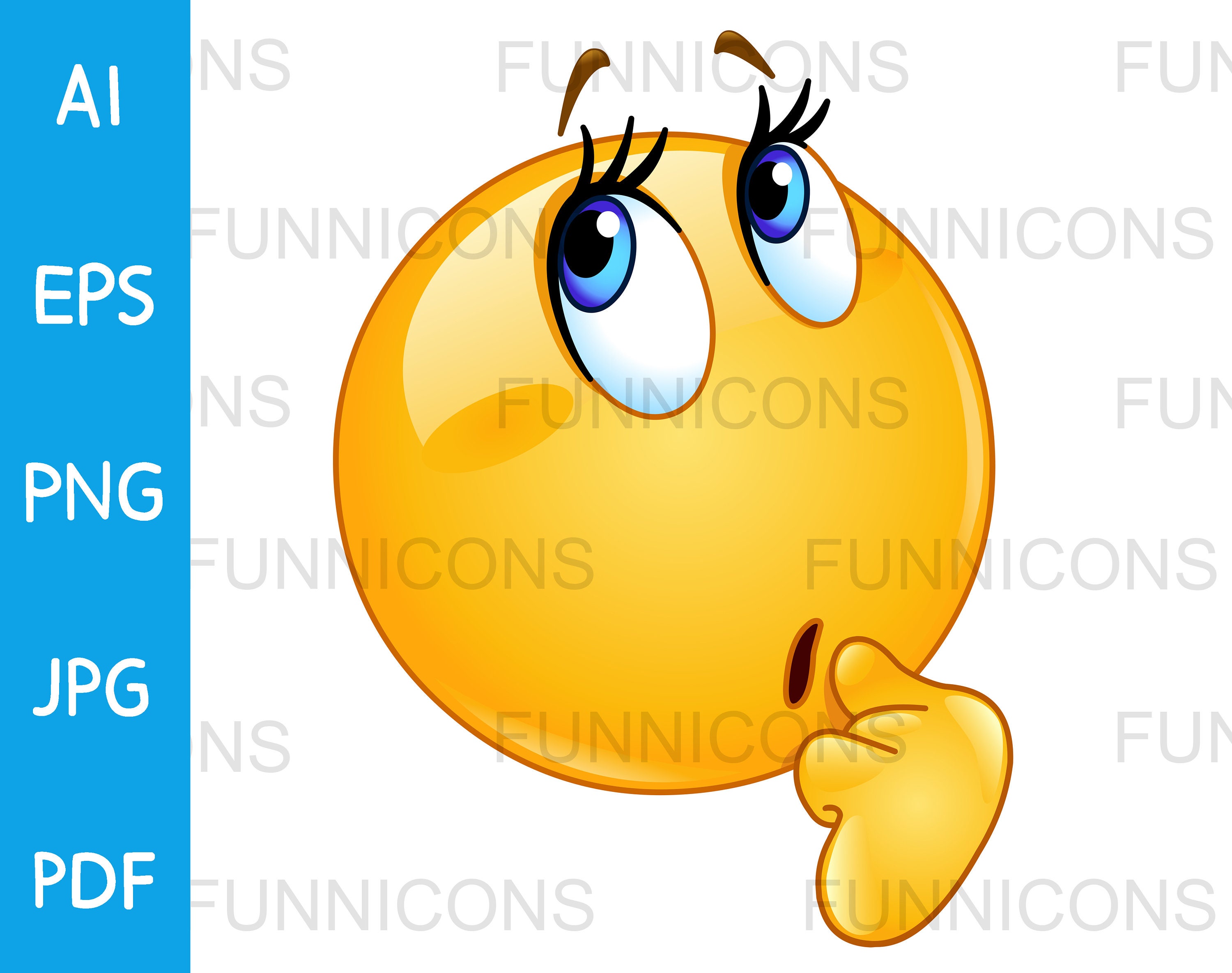 Thinking Face Emoji PNG - Download Free & Premium Transparent Thinking Face  Emoji PNG Images Online - Creative Fabrica