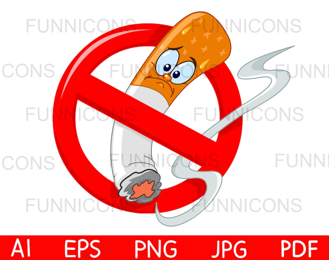 cigarette smoke cartoon Man Coughing Because Of Vector Clipart Vector Cartoon Illustration Boy Smoking