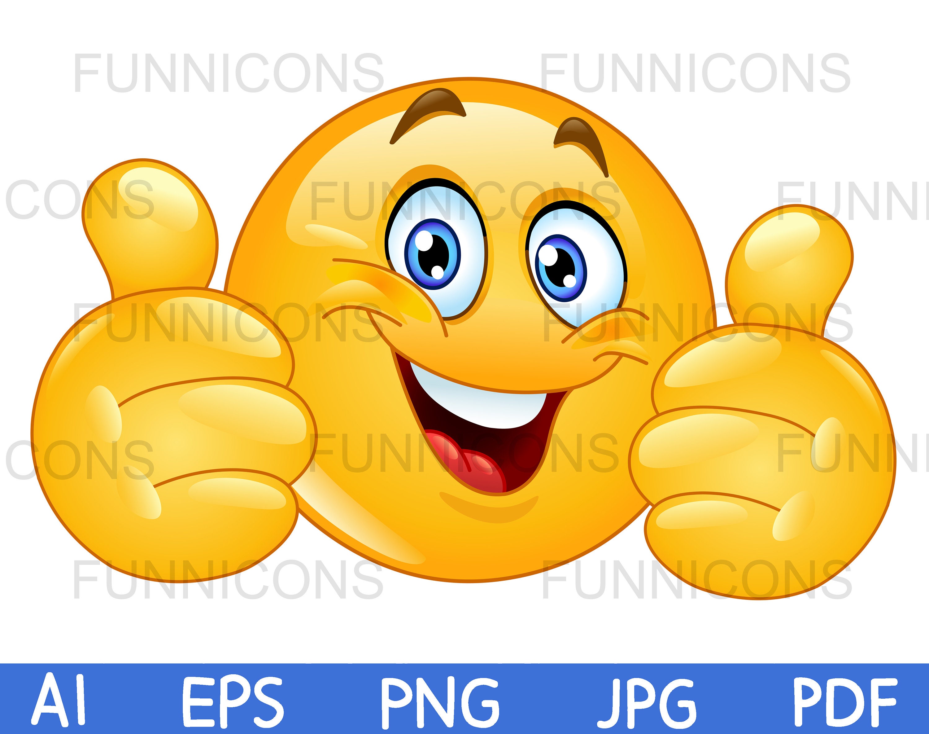 Smiley Face Thumbs Up Animation