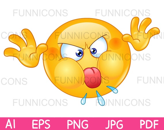 Clipart Cartoon of Emoji Emoticon Zipping His Mouth (Instant