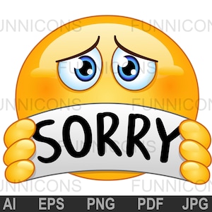 with sorry sign, ai eps png pdf and jpg files included, digital files instant download.