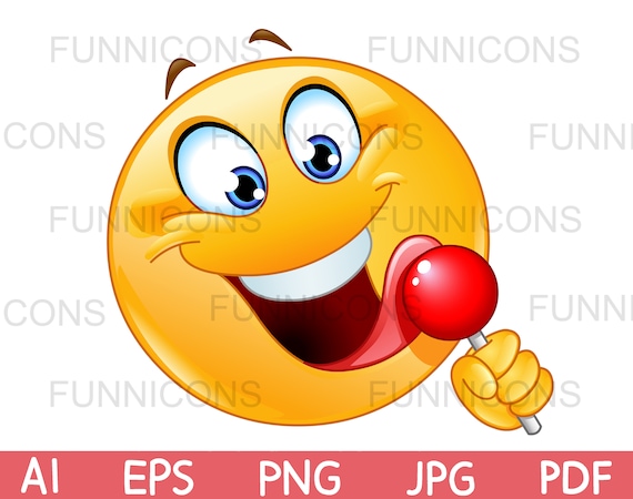 Emoji Expressions Plush Pillow Winking Face Stuck Out Tongue