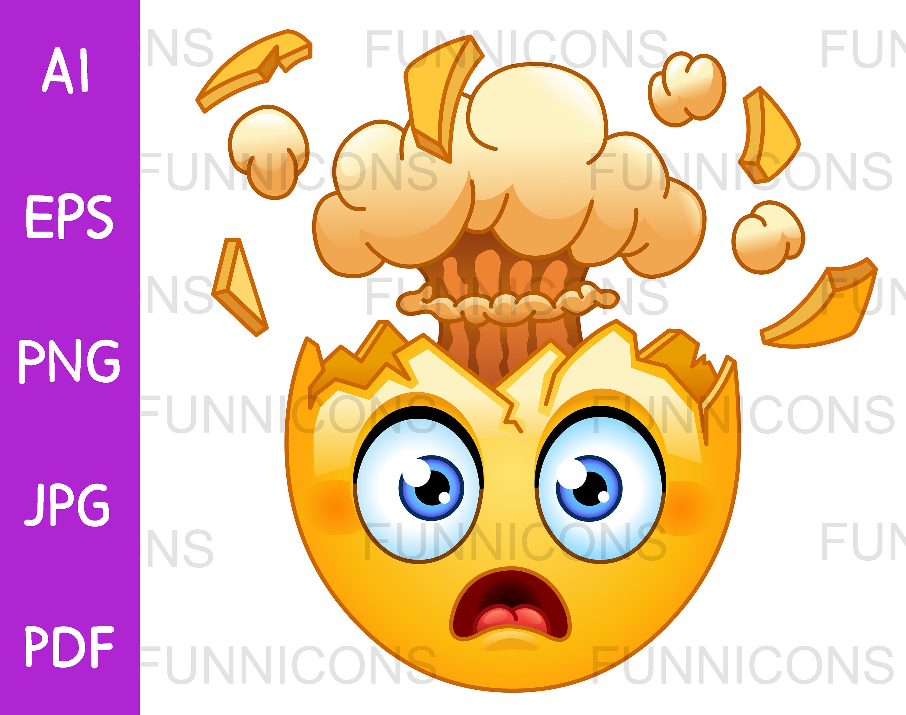 Clipart Cartoon of a Contempt Emoji Emoticon Face (Download Now) 