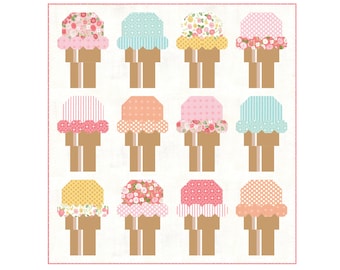 Single Scoop Quilt Paper Pattern - Ice Cream Quilt - Quilt Pattern