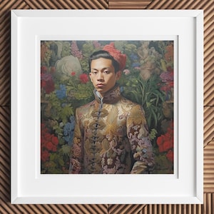 Prince Chakri - Gay Thailand Royalty Art Print - Thai Homosexual Modern Renaissance LGBTQ+ Wall Decor Gift Ideas for Queer Spaces