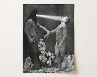 Hypnosis Sascha Schneider Spiritual Gay Erotica Art Print | Dark Gothic Symbolist Queer Wall Art