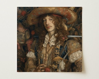 Botticelli's Outlaw Gay Renaissance Cowboy Art Print |