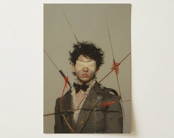 Spearhead Dapper Gay Outlaw Art Print | Queer Rogue Figure Pop Surrealism Wall Decor