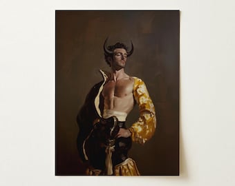 Swish Pricks - Gay Matador Fashionista Art Print | Queer Surrealism Bullfighter Couture Wall Art