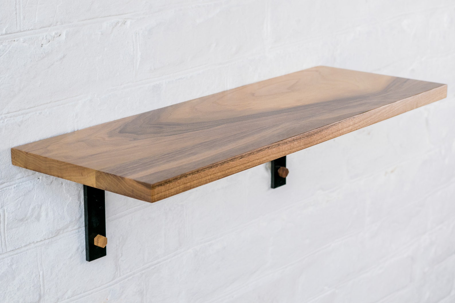 Wood Walnut Oak Shelf for Book Wood Wall Shelf Live Edge Etsy