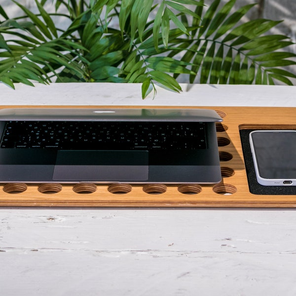 Wooden Laptop Stand Wooden Lap Desk Wood Laptop Stand Wood Lap Desk Portable Lap Desk Laptop Tray Laptop Table Laptop Organizer Laptop Desk