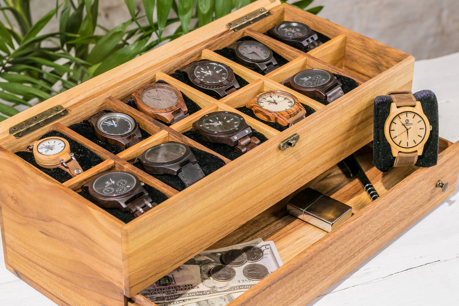 Custom Watch Box Wooden Watch Box for Men Custom Watch Etsy