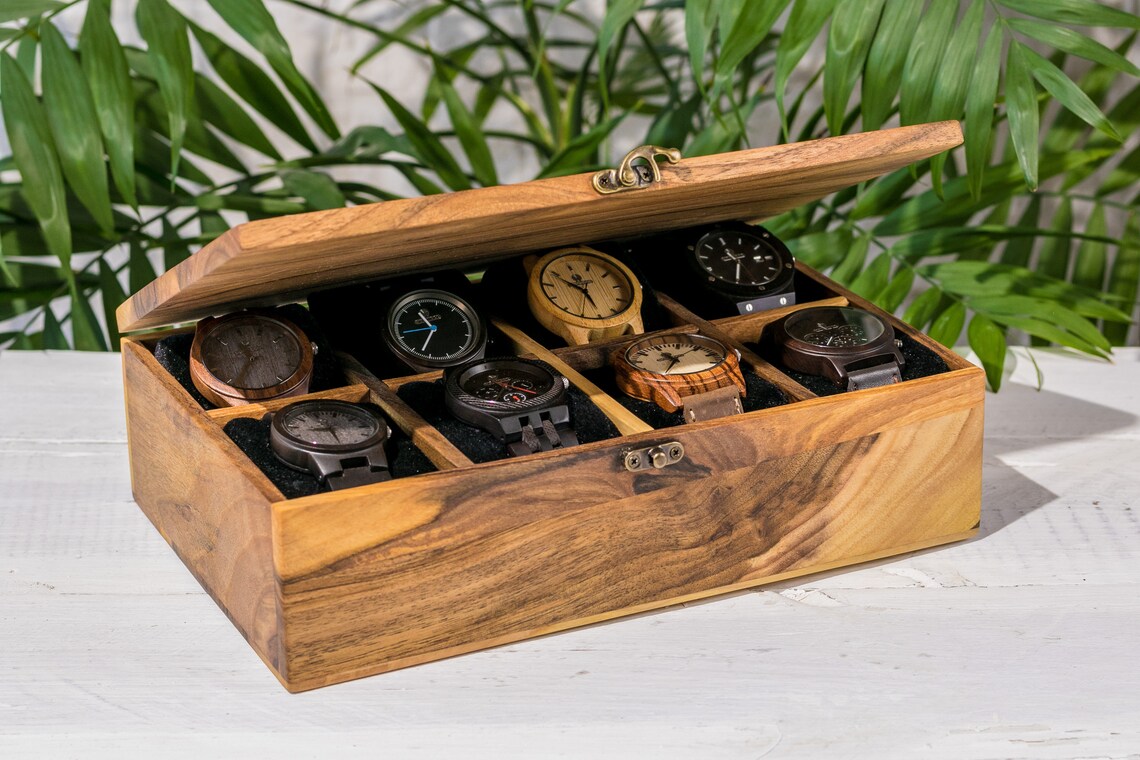 Watch Holder Men Wooden Watch Case Wooden Gifts For Men Mens Etsy