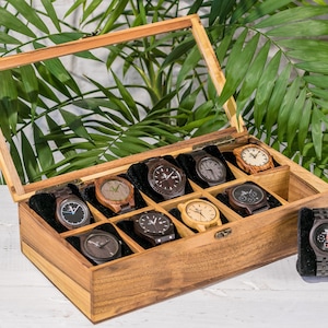 Wooden Jewelry Box for Watch and Accessories Hetch DS7 Wooden