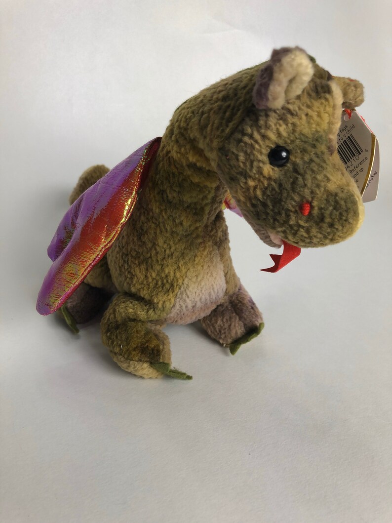 Authentic and Rare Ty Beanie Baby Scorch Dragon 1998 with | Etsy