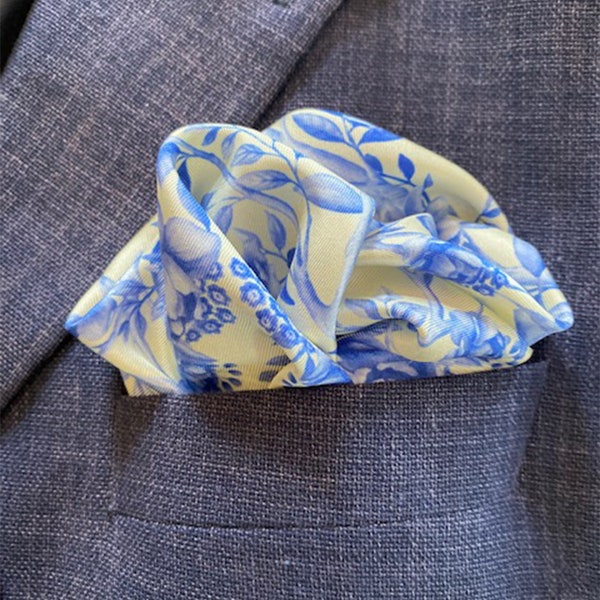 Yellow Pocket Square Etsy UK