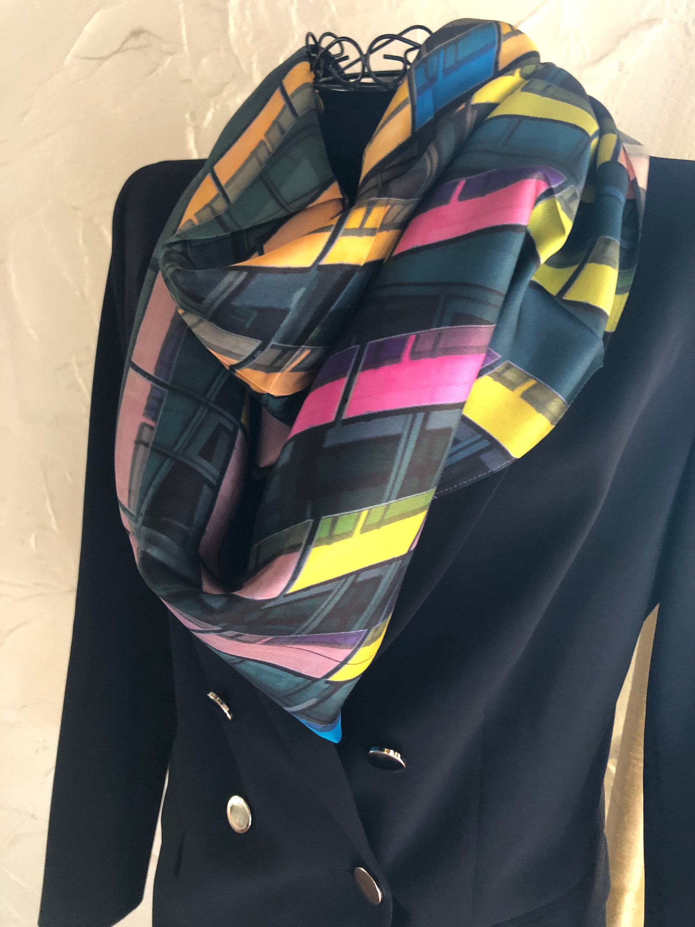 Silk twill scarf Summer