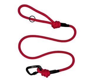 Pink Dog Lead, Rope Dog Lead, Dog Lead with Lock Carabiner - Safe & Stylish Leash, Dog Leash, Strong Dog Lead, Rope Lead, Dog Walk
