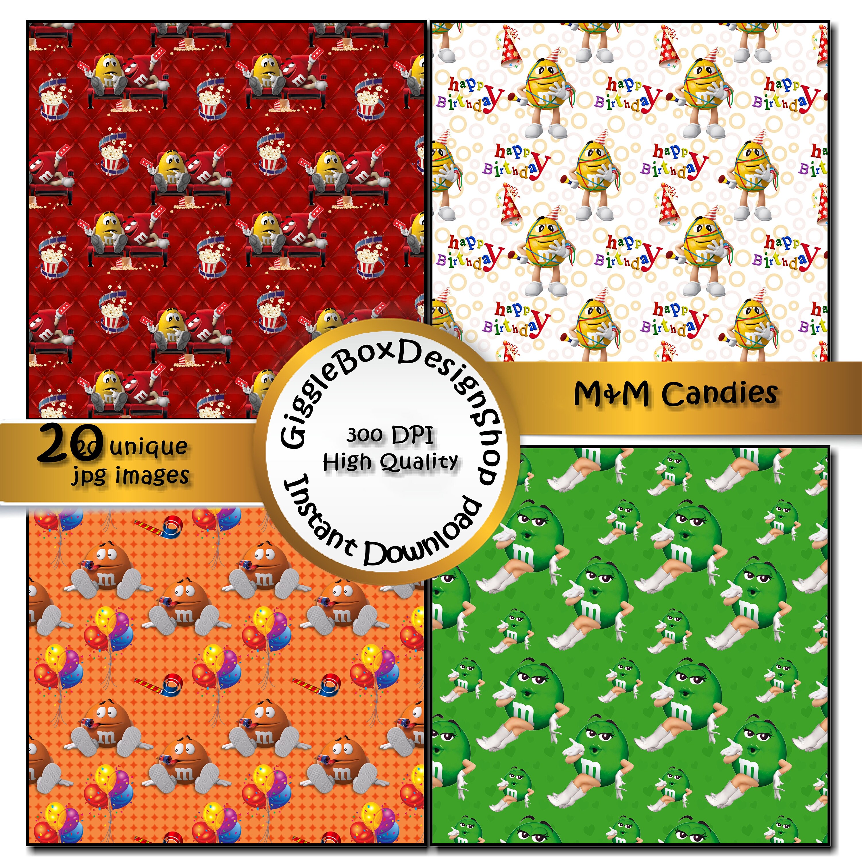 Peanut M&amp;M Candy Party Printable Stationary Card Digital - Etsy