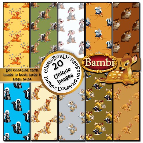 Bambi Digital Files Design Files Cricut SVG Silhouette - Etsy