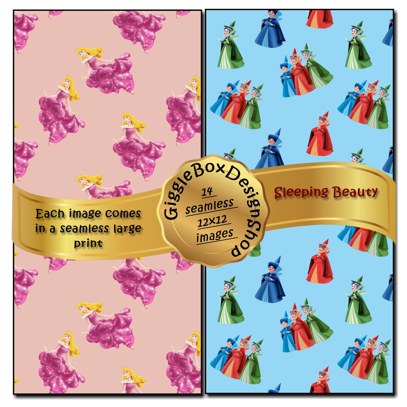 Sleeping Beauty Party Printable Stationary Card Making - Etsy