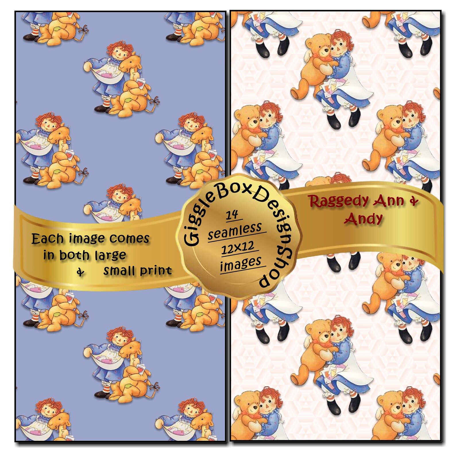 Raggedy Ann Party Printable Stationary Card Making Digital - Etsy