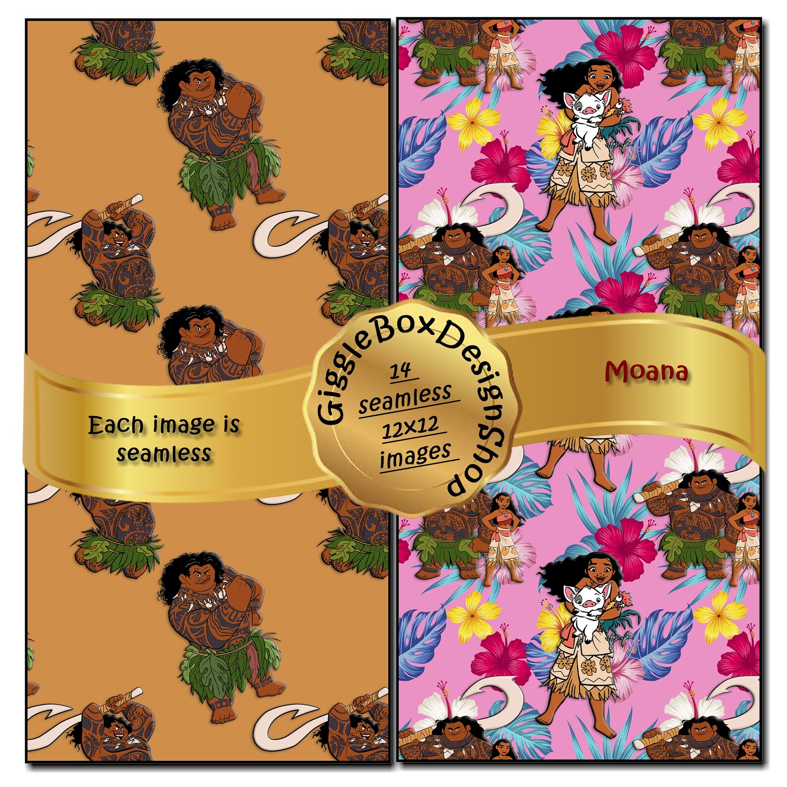 Moana Party Printable Moana Digital Paper Digital Paper - Etsy