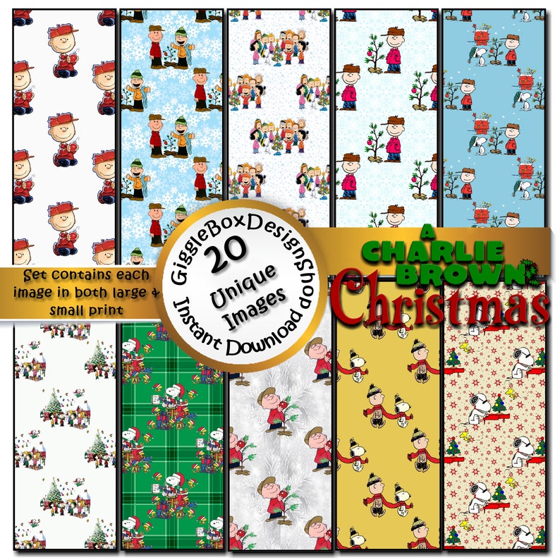 A Charlie Brown Christmas Seamless Party Printable - Etsy
