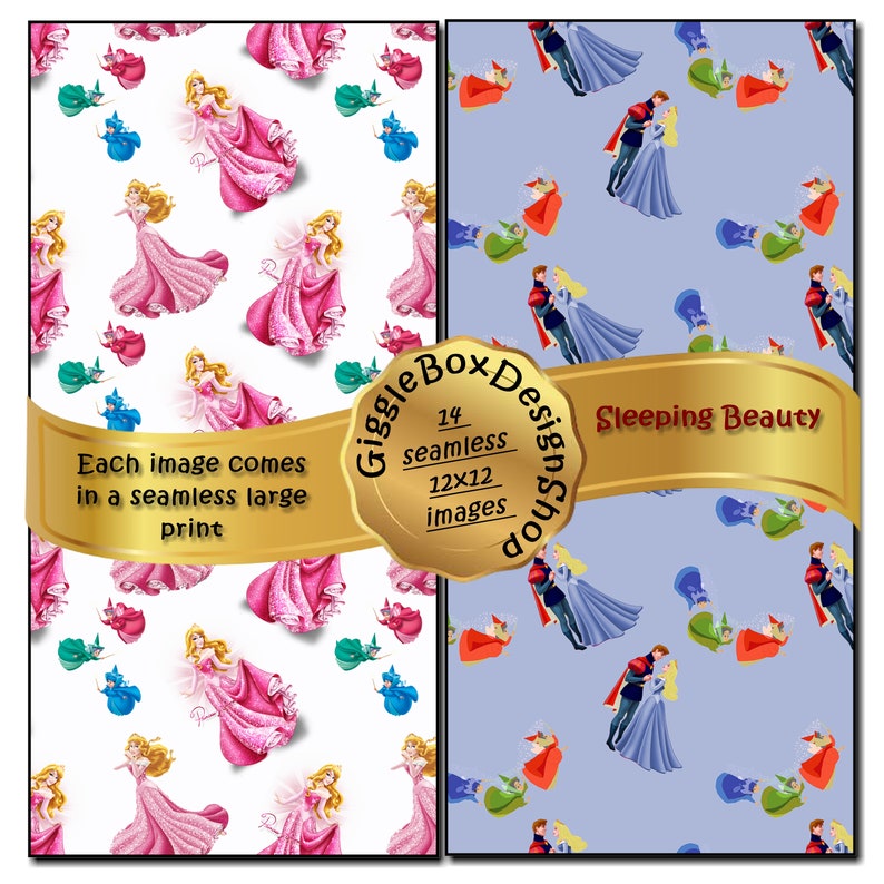 Sleeping Beauty Party Printable Stationary Card Making - Etsy