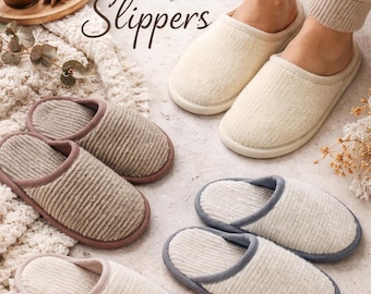 Unisex Wool Slippers – Natural handmade House Shoes – Cozy Warm Indoor Slippers – Handmade Winter Home Footwear