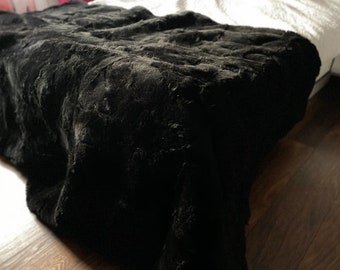 Handgemachte Echte Schaffell Decke, Schaffell Teppich, Bettüberwurf - Echtpelz - Natürliches Schaffell 160/200cm