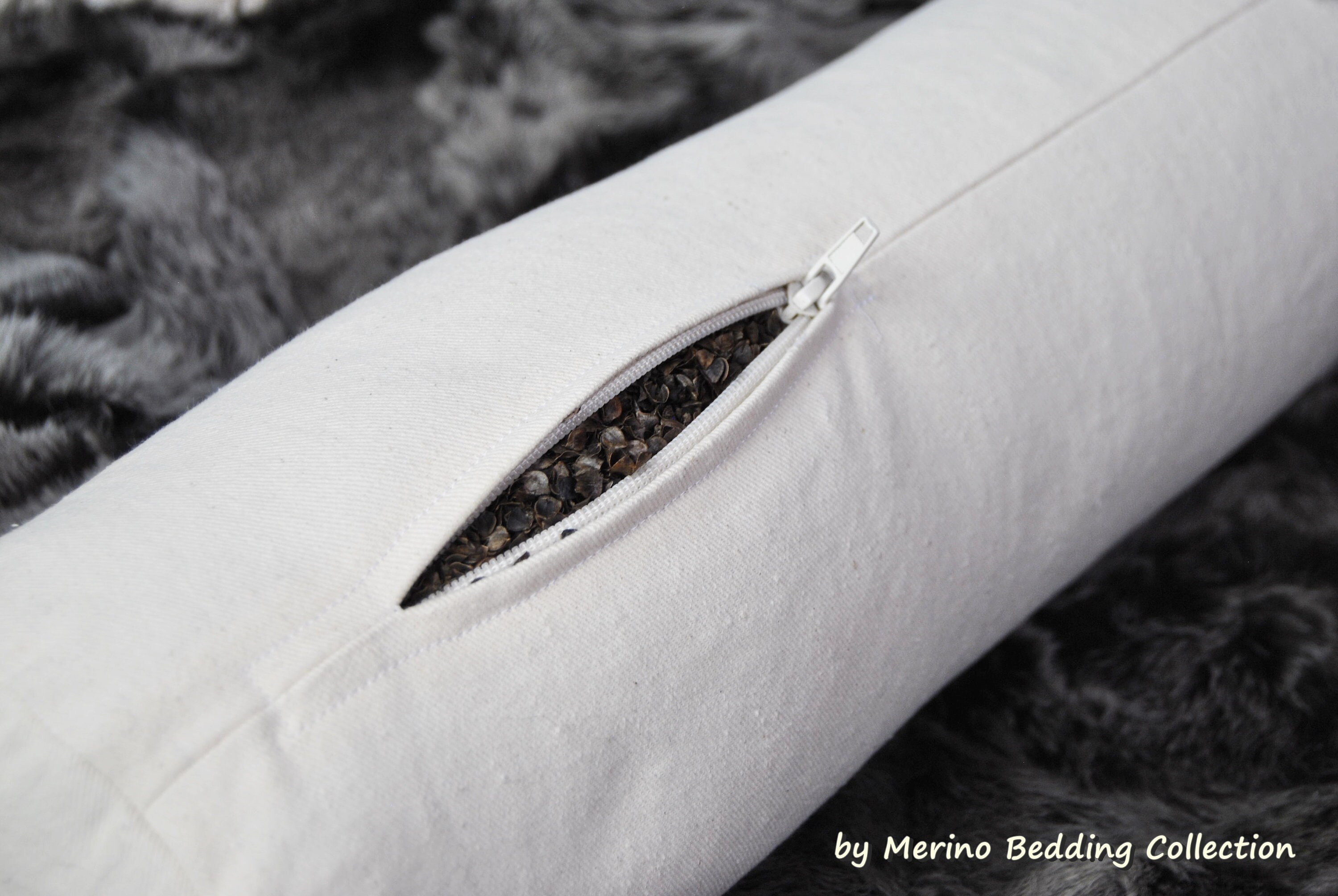 Neck Pillow Buckwheat Husk Neck Roll Round Cervical Support Etsy