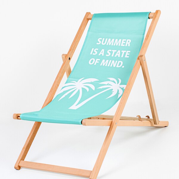 Pack of 2 Sun Loungers Padded Folding deck chair, sun lounger Wooden Garden Chair PATIO SEASIDE Beach Festival Outdoor Travel Seat