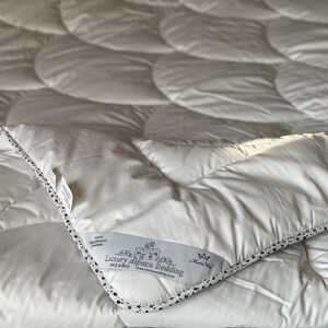 Alpakawolle Bettdecke Ganzjahreswolle gefüllte Bettdecke, weiche Tagesdecke, hypoallergen, 100% Baumwolle, reversibel, atmungsaktiv Bild 8