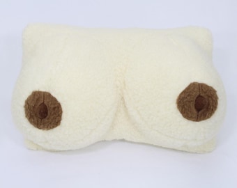 Handmade Wool Breast Pillow: Gag Gift, Bachelor Party