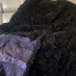 Hand made Genuine Sheepskin Throw ,  Sheepskin Rug , Throw -  Fur Rug - Natural Sheepskin 160/190cm  XXL  LARGE like a Cashemre