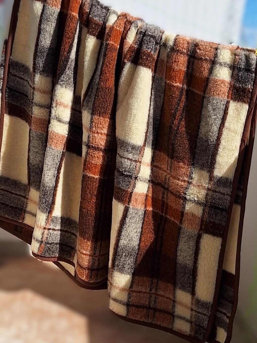 Checked Wool Blanket - Etsy