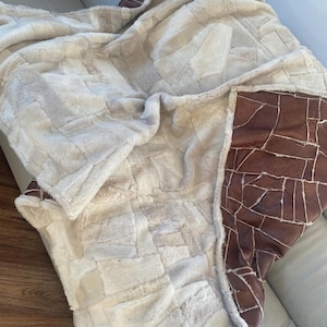 Hand made Genuine Sheepskin Throw Bed - Sheepskin Rug, Natural 160/200cm Toscana Real Sheep Fur Sofa Blanket Schaffell , peau de mouton
