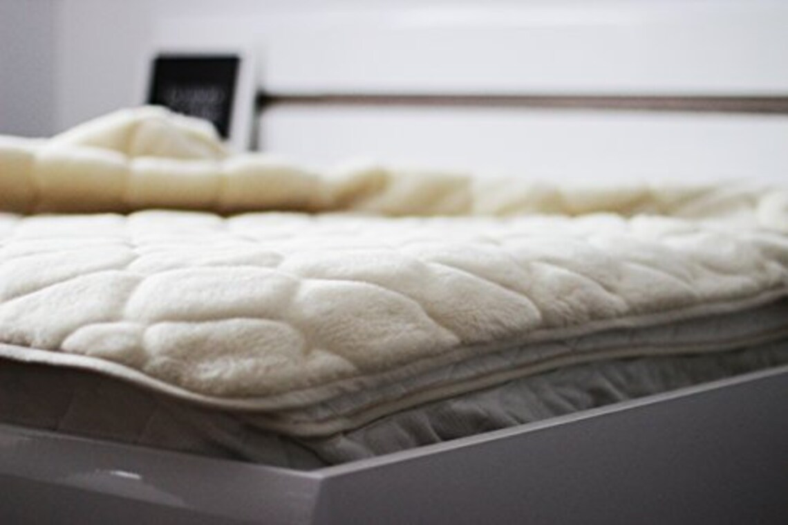 CARO Merino wool mattress topper wool bed sheet with corner Etsy