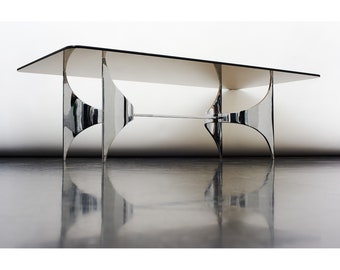 Sculptural coffee table in the style of Knut Hesterberg for Ronald Schmitt, Germany 1970s.