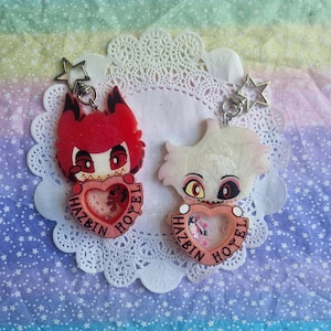 Hazbin Hotel shaker keychains