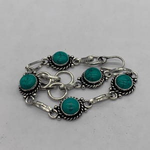 Malachite Bracelet: Handmade .925 Sterling Silver Gemstone Jewelry
