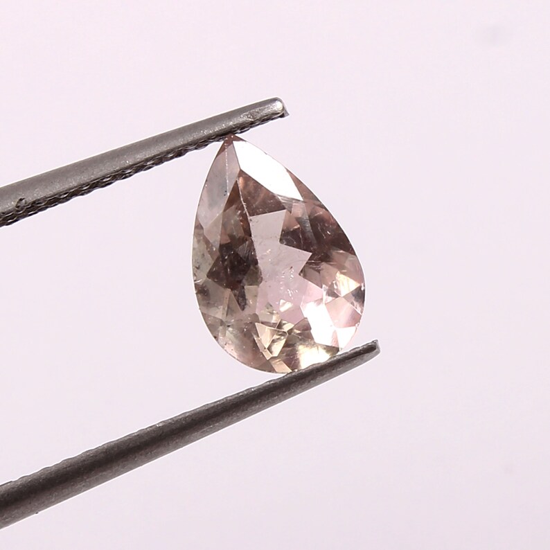 Faceted Tourmaline Pear Shape Tourmaline Gemstone 6*9 mm 1.15 Cts. Multi Tourmaline Bio Colour Tourmaline Gemstone