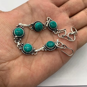 Malachite Bracelet: Handmade .925 Sterling Silver Gemstone Jewelry