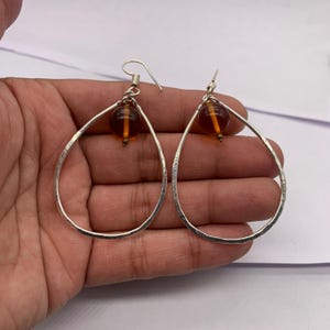 Baltic amber earrings, Natural Baltic amber Gemstone Handmade Jewelry .925 Sterling Silver  veritage earrings