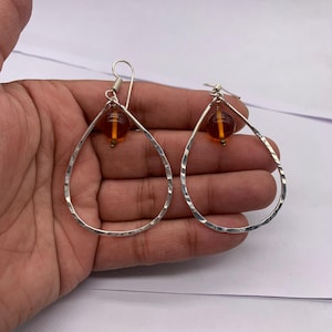 Baltic amber earrings, Natural Baltic amber Gemstone Handmade Jewelry .925 Sterling Silver  veritage earrings