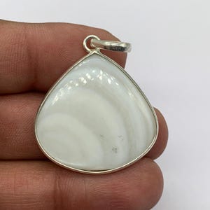 Mother of pearl Pendent, Natural mother of pearl Gemstone Handmade Jewelry .925 Sterling Silver Pendant