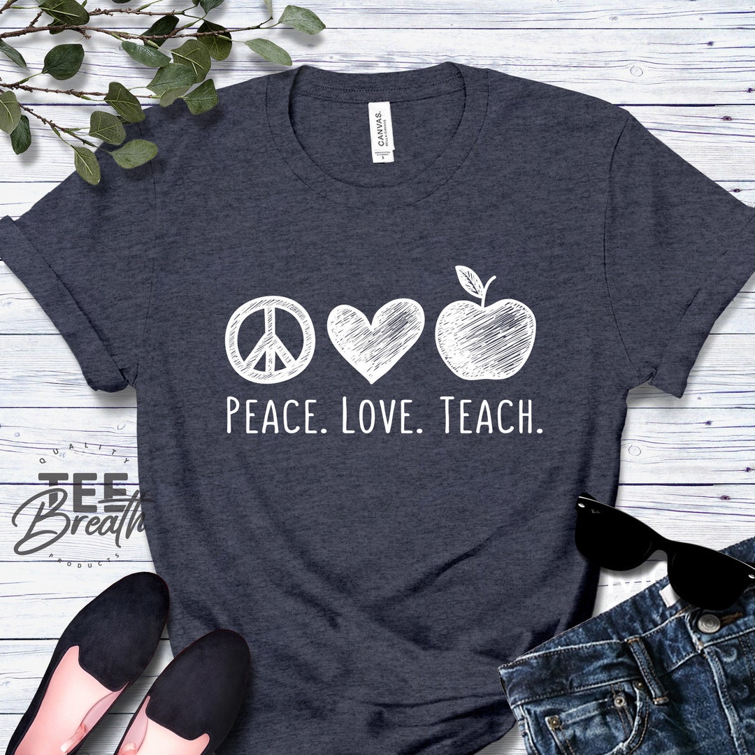 Teacher T-Shirt For Women – "Teach Inspire" Graphic Tee, Purple XX-Large Casual Top - View #6