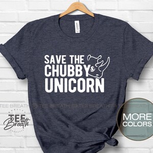 Save The Chubby Unicorns Shirt, Rhinoceros Tee, Unicorn Shirt, Rhino TShirt, Cute Rhinos Gift, Unicorn Party, Unisex Fit, Funny Pun T-Shirt